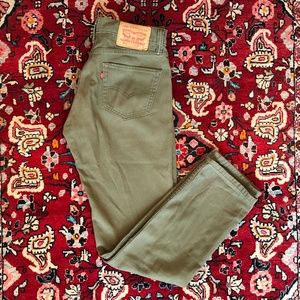 Levi's Army Green Jeans W 30 L 32